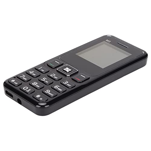 Telefono Cellulare Sbloccato 2G, Schermo da 1,44 Pollici, Doppia SIM, Batteria Rimovibile da 1000 MAh, Grande Altoparlante con Cordino per Bambini Anziani (Spina UE)