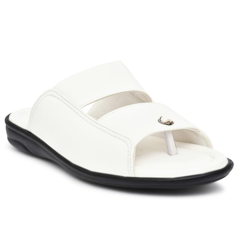 AVADO Synthetic Leather Slippers For Mens And Boys White flip flops Size 11 UK (B0CJMJPK9V) Amazon Price History, Amazon Price Tracker
