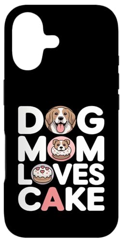 Dog Mom Loves Cake Dog Lover �f�U�[�g �X�}�z�P�[�X iPhone 17 �p