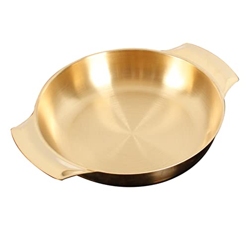 ULTECHNOVO Olla Coreana de Acero Inoxidable con Doble Asa Resistente al Calor Sartén Multiuso para Cocinar Mariscos Guisos y Platos Secos para Cocina Gas y Eléctrica ULTECHNOVO Olla Coreana de Acero Inoxidable con Doble Asa Resistente al Calor Sartén Multiuso para Cocinar Mariscos Guisos y Platos Secos para Cocina Gas y Eléctrica