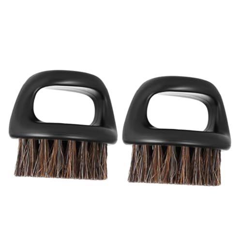BELLIFFY Portable Beard Brush Set 2pcs Men Bristles Beard Brush Boar Bristles for Travel