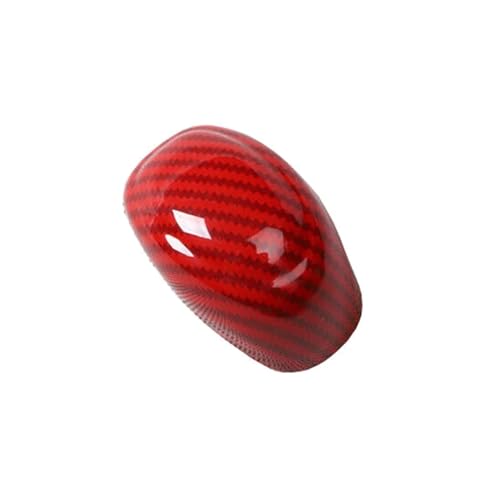 Capuchon de levier de vitesse en fibre de carbone rouge style sport luxe pour Sonata 2015-2019