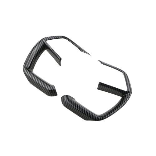 MKNOLIUJ Ajuste for Hyundai Creta Grand 2020-2025 Abs Fibra de Carbono Panel de Botones for Volante Cubierta Pegatina Tirm Accesorios