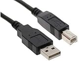 iMBAPrice 6 Feet USB 2.0 Printer and Scanner Cable for Epson Expression Home XP-310 XP-400 XP-410 XP-600, Workforce WF-2530 WF-2540 WF-3520 WF-3540 Printers - Black