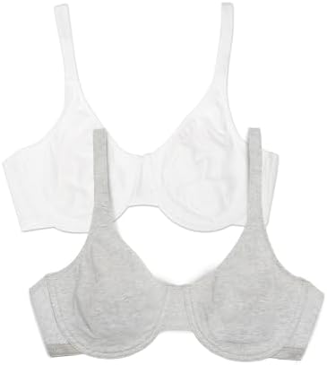 Fruit of the Loom Women's Multi-Pack Unlined Underwire Cotton Bra
