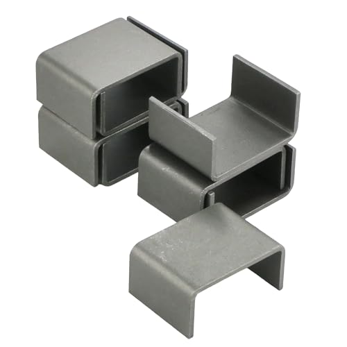 Poche à souder remorque acier brut 2 x 4 contre le jeu des ridelles Curt 83072 lot de 8