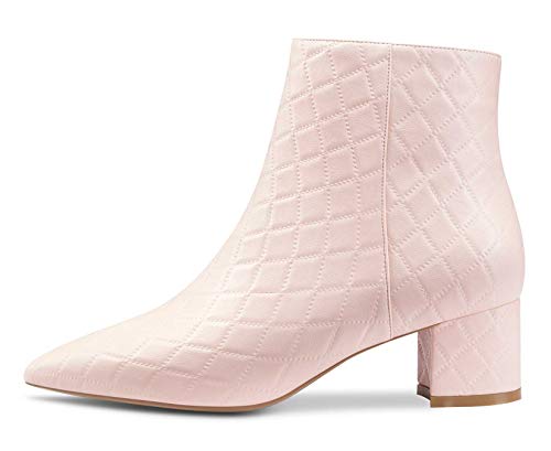 Bottes et Bottines Femme Castamere à Talon Bloc 5CM et Bout Pointu avec Fermeture Eclair