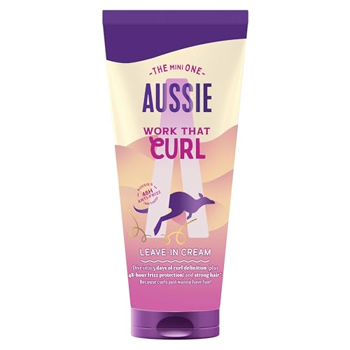 Aussie Rizos Definidos Crema Sin Aclarado 80ml. Definición De Rizos De 5 Días Con Protección Anti-Frizz De 48H Para Cabello Ondulado Y Rizado. Vegano Y Cruelty-Free