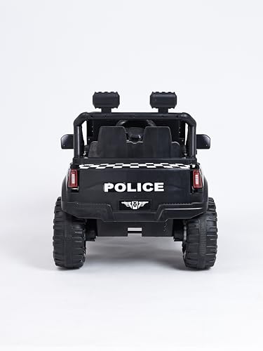 Kawaii Kids Electric Battery Operated Big Size Ford Jeep - Ride on Toy Car with Bluetooth & Exclusive Non Corossive Painted Jeep with Lights for Kids (2 to 8 Years) (Black)