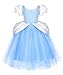 Axaxa Cinderella Costume for Girls Cinderella Dress Halloween Birthday Party Outfits