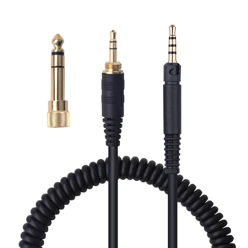 Saipomor HD598 Coiled Cable with Lock Connector Replacement 1/8