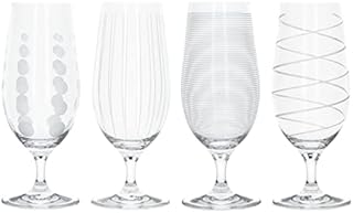 Mikasa Cheers Crystal White Wine Glasses Set, 4 Piece, 450ml