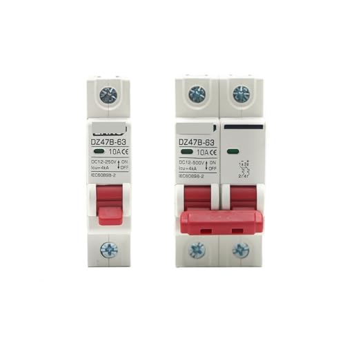 Interrupteur de rotation des pôles disjoncteur DZ47 DC 12V 24V 48V 32A
