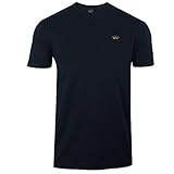 Gewänder Mannschaftshals Paul and Shark Herren Crew-Nacken-T-Shirt Marine M