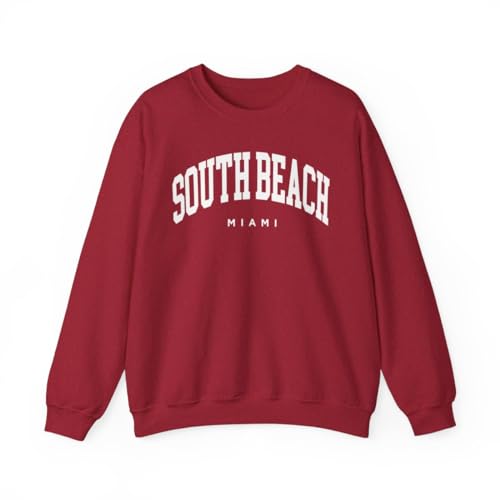 South Beach Miami Florida Adult Unisex Crewneck Sweatshirt