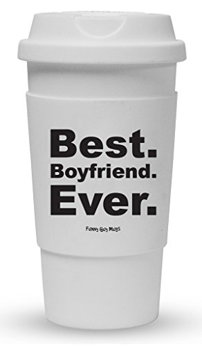 Funny Guy Mugs Best Boyfriend Ever Travel Tumbler With Removable Insulated Silicone Sleeve