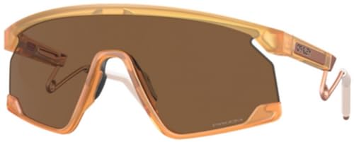 Oakley Gafas de sol rectangulares de metal Bxtr para hombre, Curry ligero trans mate, 39 EU