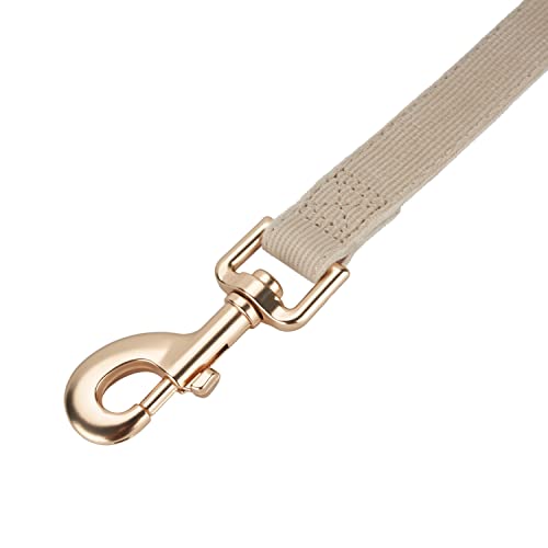 YUDOTE Weiche Cord-Hundeleine Klein,1.5x150cm,Cremeweiß