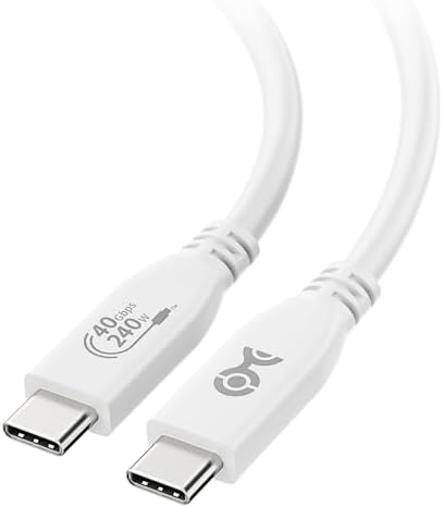 Cable Matters [USB-IF Certified] 40Gbps USB4 Cable, 3.3ft, White