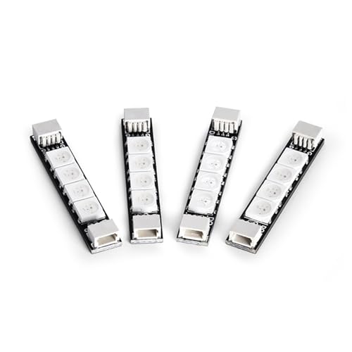 Tiras de luces LED 2812 para drones con iluminación programable FPV Quadcopter pack de 4 7