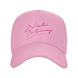 RZCREW Nicki Music and Minaj Baseball Cap Hip Hop Athletic Curved Brim Baseball Hat Cap Dad Hats for Men Women Pink