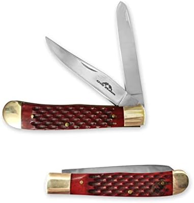 Old Ram Collection Everyday Carry Manual Folding Pocket Trapper Knife Smooth Resin Handle