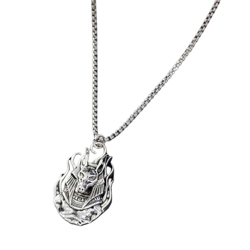 Collier Anubis street et tendance pendentif égyptien pour look punk