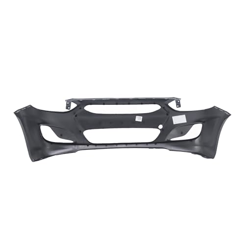 Image of FitParts Compatible with Hyundai Accent 2012-2014 Front Bumper Cover | Primed, With Fog Light Holes, Without Parking Sensor Holes, Sedan /Hatchback, Ready to Paint, OEM 865111R000, HY1000188