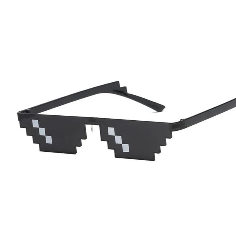 PLAYZOCO Gafas de Sol de Mosaico Pixel, Gafas de sol de píxeles