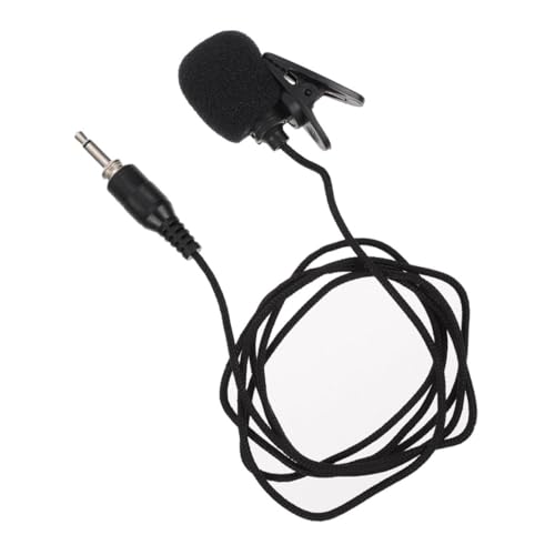 FRCOLOR Micrófono De Solapa Rosca De Micrófono Portátil Clip para Grabación De Video Smartphone Tabletas y Reuniones