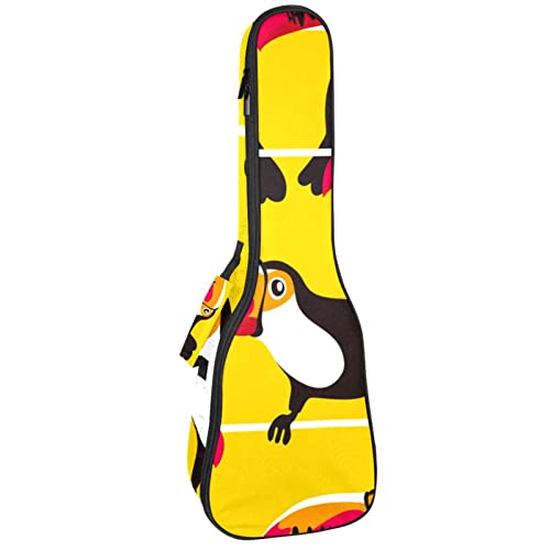 Housse pour ukulélé Toucans Oiseau Sac de transport avec sangles réglables - Les Beatles, Paul McCartney, John Lennon, RIngo Starr, George Harrison Housse pour ukulélé Toucans Oiseau Sac de transport avec sangles réglables