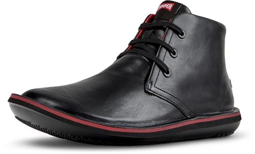 Camper Beetle muffler negro/human rojo/negro, Negro (Black), 43 EU