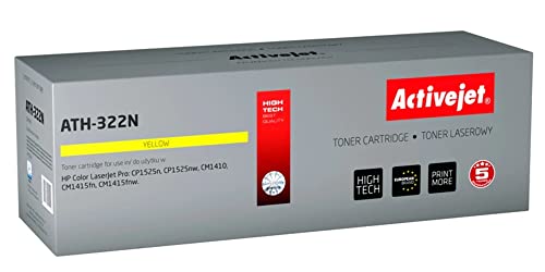Toner Activejet Ath-322N Do Drukarki Hp, Zamiennik Hp 128A Ce322A; Supreme; 1300 Stron; Żółty.