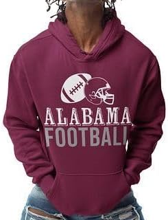 Printbox Originals Alabama Football Hoodie, Alabama Hoodie Bama Time AL Gameday Sweatshirt for Men Women