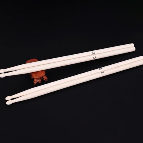 2 Pares Baquetas de Madera Maple 5A Beige miniatura 5