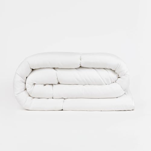 TRAMAS+ Edredon Relleno Nórdico 400 Gramos/m² - Relleno Nórdico Microfibra - Edredón Cama 150-240x220cm Relleno Nórdico para el Invierno - Blanco