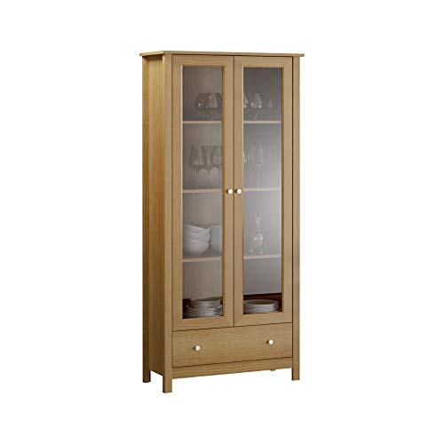 Estante Livreiro 2 Portas 1 Gaveta Ditália E-954 cor:diamond