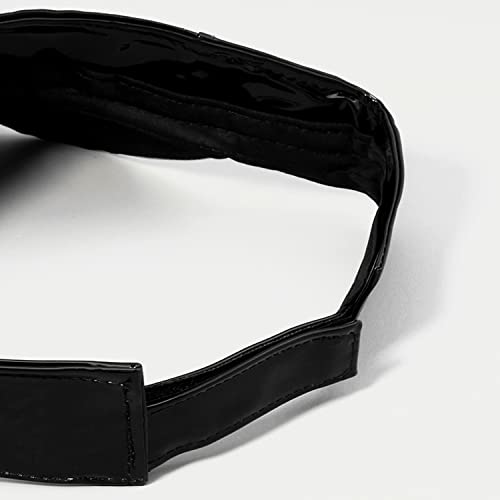 Xrdss Outdoor Street Empty Top Sun Visor Casual Multicoloured Sports Uv Protection Breathable Adjustable Baseball Cap (Black) #TOP3