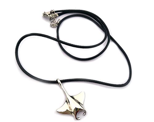 Collier raie manta poisson de mer pendentif plongée sous-marine chaîne 45cm