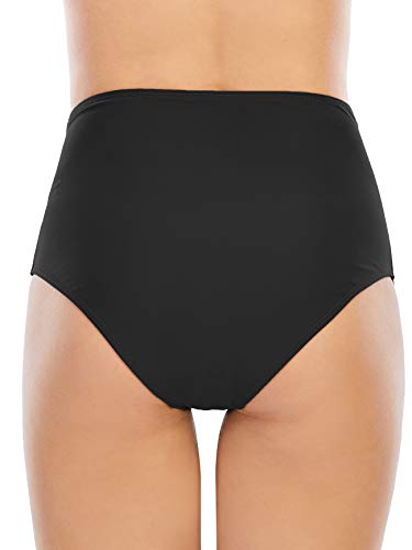 American Trends High Waisted Bikini Bottoms Ruched Tummy Control Swimsuits Bottoms Sexy Swim Bottom Bathing Suits for Women3