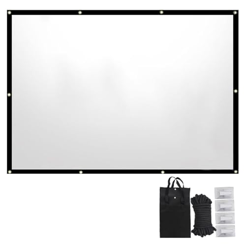 Rideau de projecteur pliable 4:3 anti-pli surface blanche géante 270cm