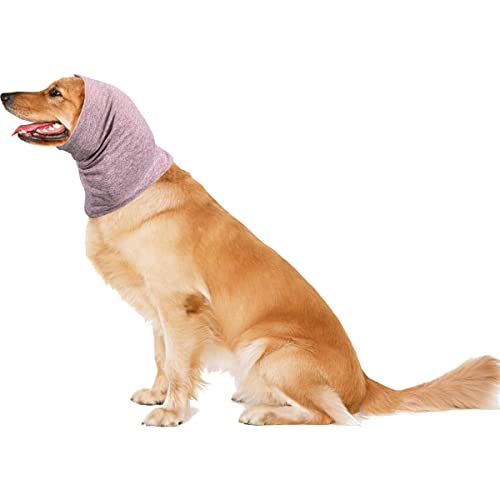 Qiyadin Pet Soft Snoods For Dogs, Quiet Ears Muffs Thunder Hat For Dog, Calming Dog Hood For Noise Protection, Anxiety Relief Head Wrap Ear Cover For Dog And Cats (Small, Pink) #TOP7