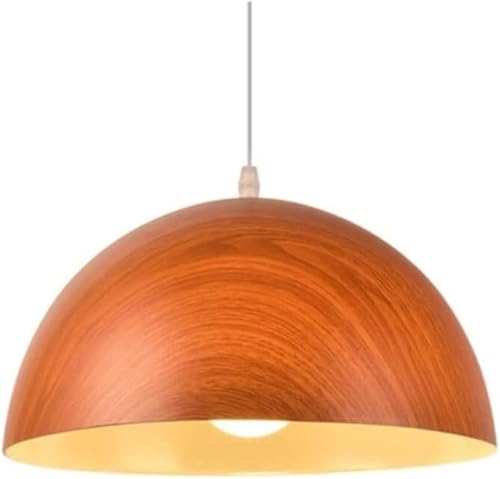 Plafonnier semi-encastré TQHGM en teck véritable de 36 cm