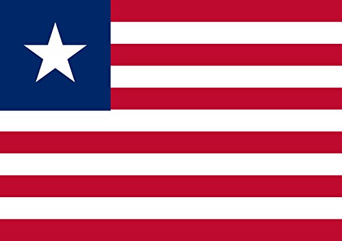 Drapeau Libérie 0.7m² paysage pour pavoiser sans encombrement