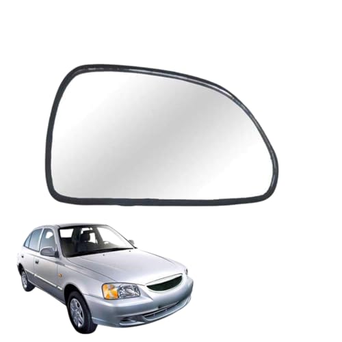 Image of KyloXtreme Accent Driver Side (Right Side) Car Side Mirror Glass /Tukdi /Sub Mirror Plate