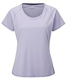 RAB Aleya - Camiseta ligera de manga corta para mujer, para senderismo, escalada y uso casual, Lila, Medium