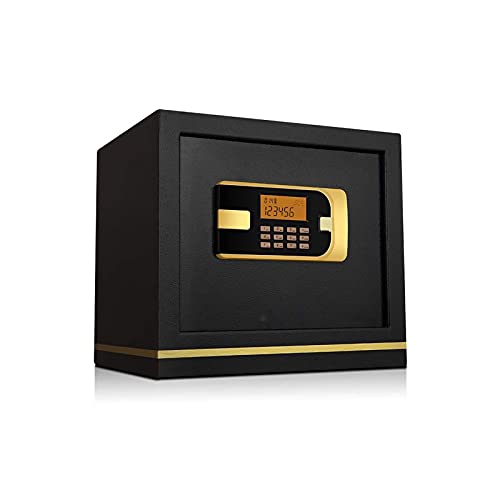 XBTGS Sicurezza digitale impermeabile ignifuga, 40 x 32 x 36 cm, grande serratura con display a LED, per casa e ufficio, doppia serratura a chiave d password per uso in contanti, ufficio domestico