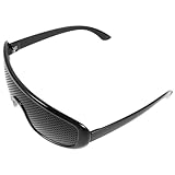 Holibanna Pinhole Glasses Lochbrille Gitterbrille mit Faltbaren Bügeln zur Sehvermögen verbesserung und Augentraining für Damen und Herren Komfortable Rasterbrille gegen Augenbelastung