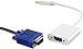 THE CIMPLE CO 1080 HDMI-to-VGA Adapter Cable for Projectors, PCs, Laptops, TVs - Male to Female Video Converter, White