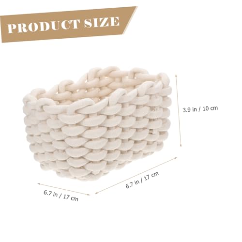 Texture confortable panier de rangement pour petits objets éparpillés sur table - 3